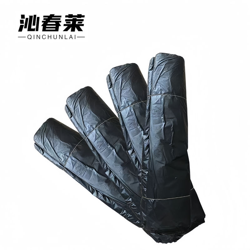 沁春莱黑色大号平口加厚垃圾袋50*60cm/只高清大图