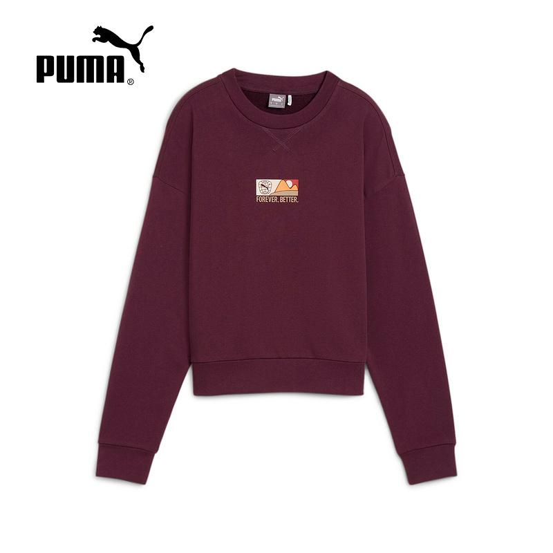 彪马(Puma)2024女舒适户外休闲百搭运动卫衣套头衫2PU68193044