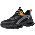 蓝鸥盾劳保鞋男超轻舒适钢包头防砸防刺穿工作安全功能鞋D212YW 橙色 48码