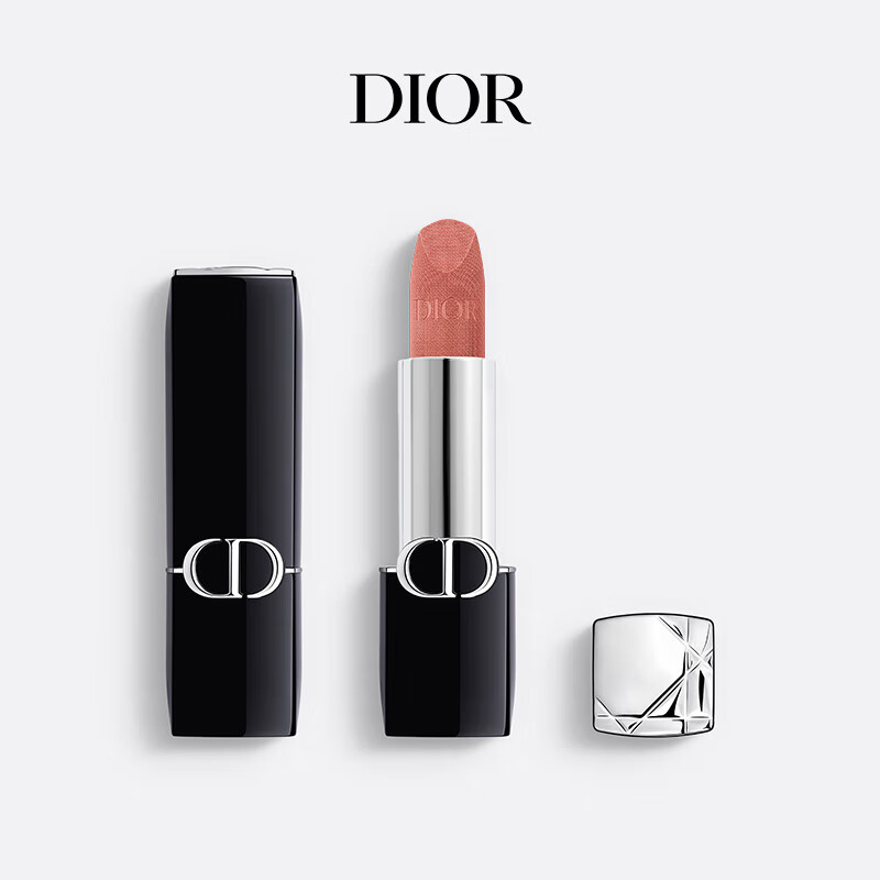 迪奥(Dior) 烈艳蓝金口红 100丝绒 3.5g高清大图