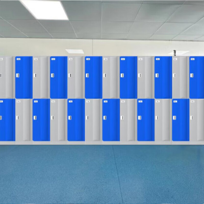 Quntai游泳池浴池健身房带锁ABS加厚柜体全塑更衣柜单门620×382×500mm高清大图