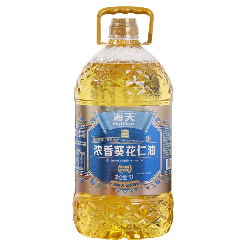海天食用油家用炒菜大桶装葵花仁油5L