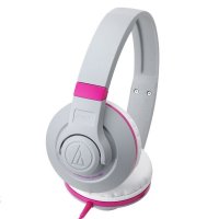 铁三角(Audio-technica) ATH-S300 粉色 PK便携式头戴耳机 便利的单边出线材风格 强劲低音音效