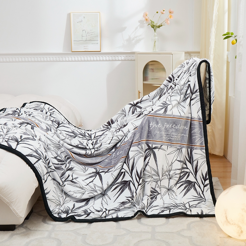 约克罗兰四季毛毯冬季双人加厚保暖200*230cm学生宿舍保暖毛毯子雪貂绒毯高清大图