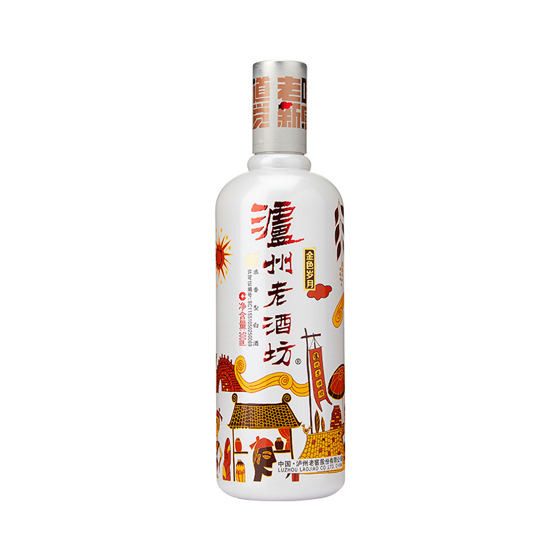 泸州老窖股份 泸州老窖 金色岁月500ml*6浓香型白酒 整箱装