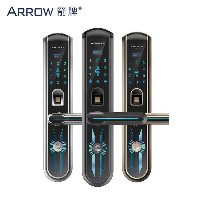 箭牌(ARROW)指纹锁家用防盗门智能锁指纹密码锁蓝牙远程app电子门锁防盗智能门锁A901W