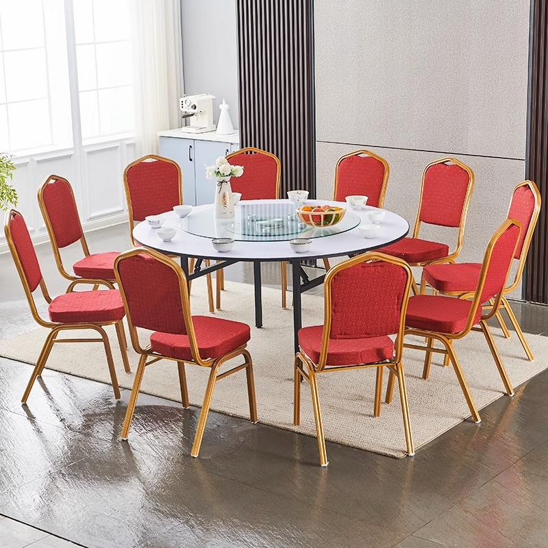 中意贝田btzy98家用简易大圆桌酒店饭店10人15人20人折叠餐桌餐饮店