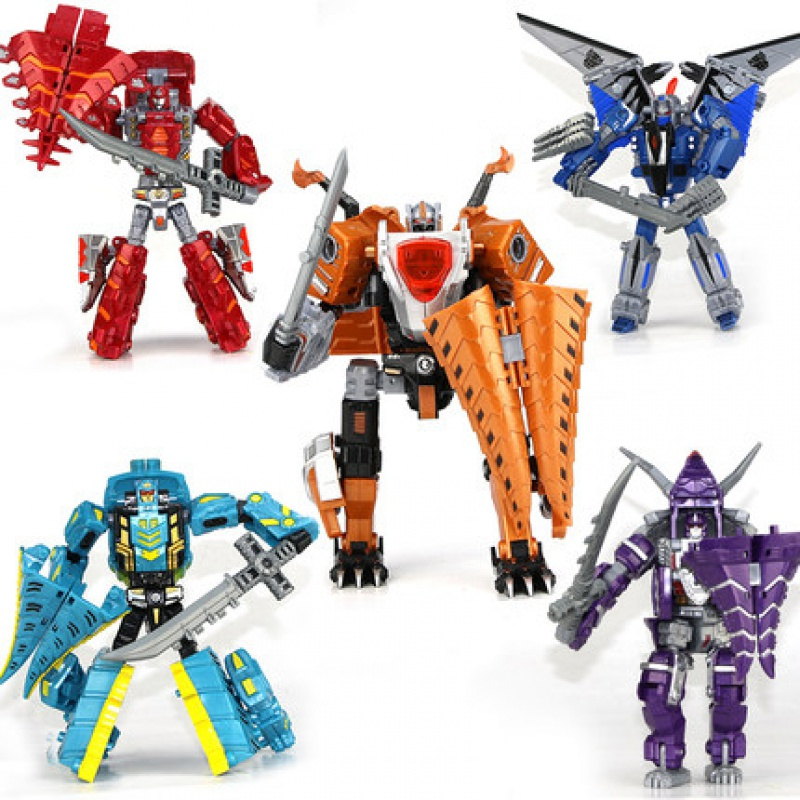 修罗王恐龙变形玩具金刚霸王龙合体超大模型汽车机器人儿童男孩 青色