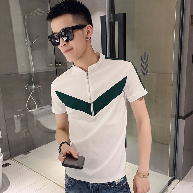 梵克公牛夏季短袖polo衫男生修身商务休闲帅气精神小伙