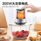 美的(Midea)绞肉机家用电动多功能料理机绞肉馅机削羊肉切菜碎肉打肉机搅拌辅食 颜值新品 全钢机身2L