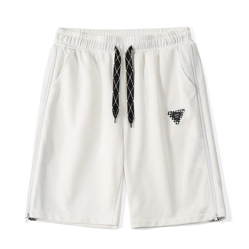 真维斯短裤男夏季抽绳侧开拉链休闲百搭宽松潮流帅气五分裤子男图片