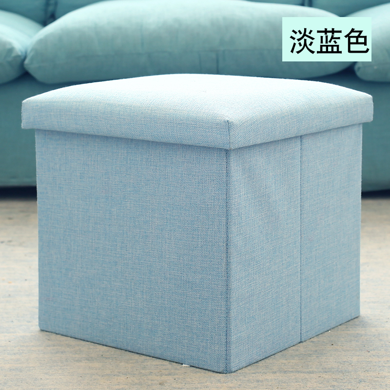 收纳凳储物凳子可坐人沙折叠布艺玩具多功能储物换鞋凳日用家居