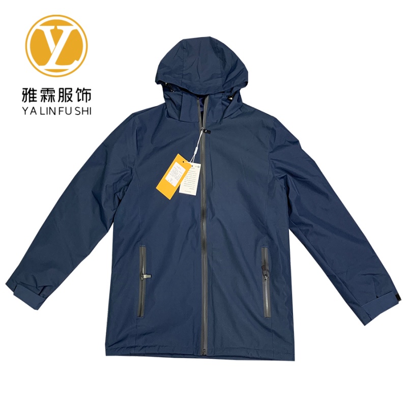 雅霖服 加绒连帽冲锋衣YLF24-BMY-H917加绒（可定制） 件高清大图