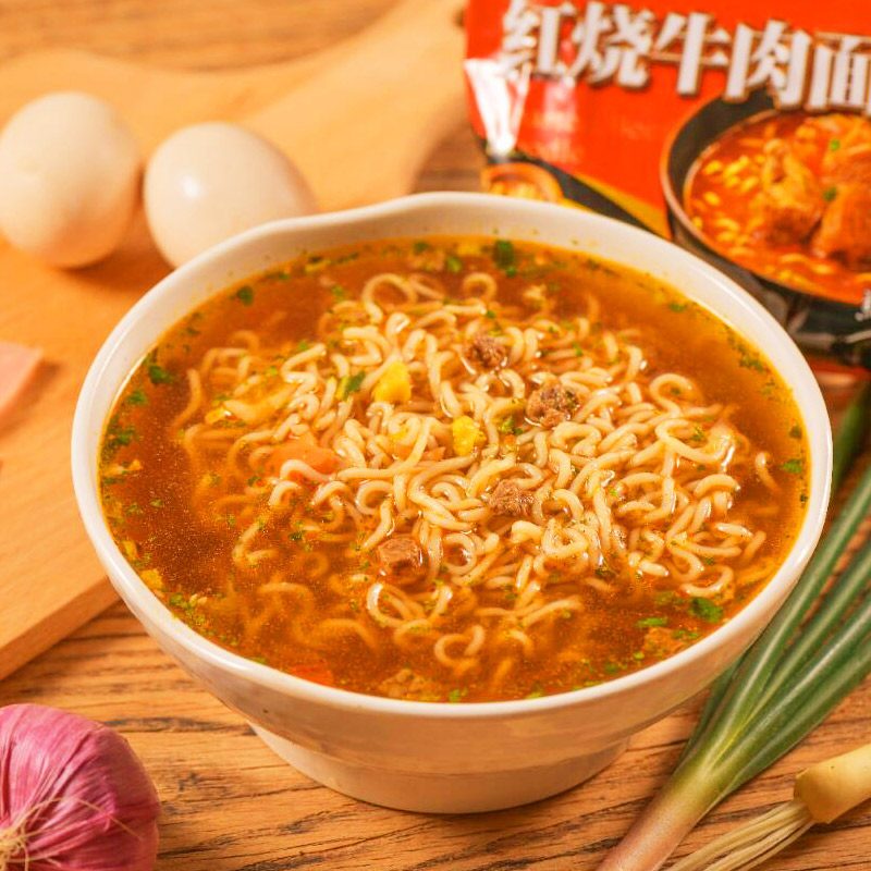康师傅方便面大食袋10袋装BIG红烧牛肉面速食泡面