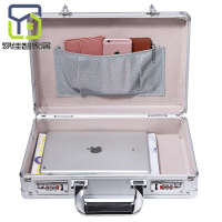 带锁密码收纳盒家用贵重物品保管盒上锁的储物箱小保险收纳箱铁箱子
