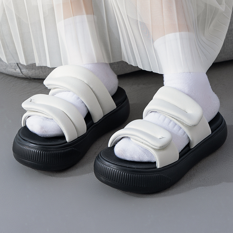 彪马(PUMA)女凉鞋新款厚底运动透气魔术贴凉拖鞋399450-01 ZP