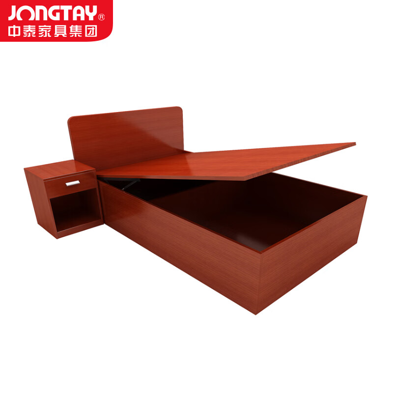 中泰(jongtay)实木床现代简约单人床1.2米单人床 J-JBDZ13