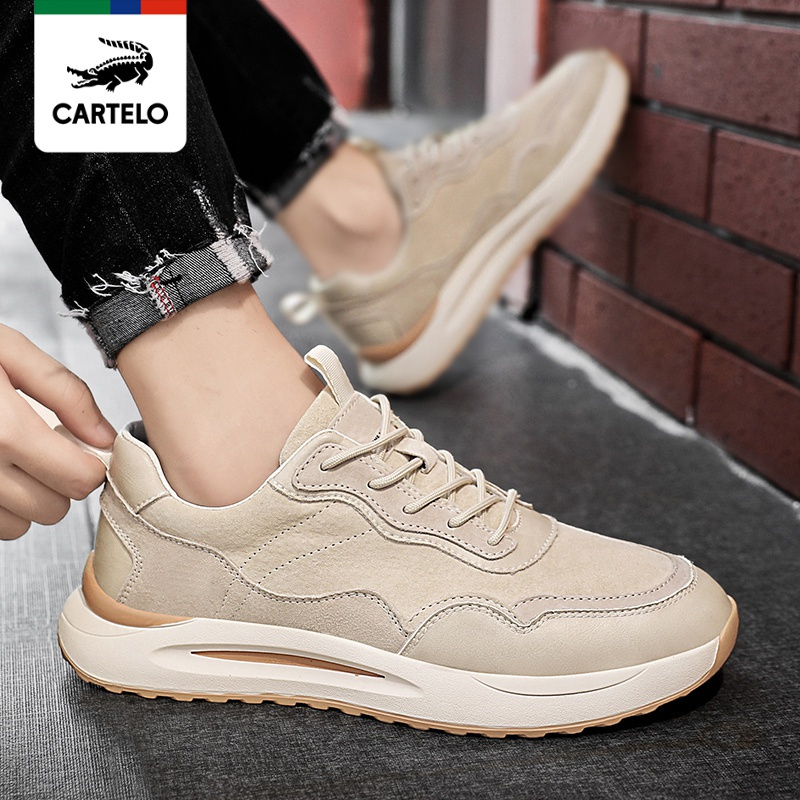 线下专柜同款卡帝乐鳄鱼cartelo新款男士百搭运动休闲鞋板鞋男鞋潮流