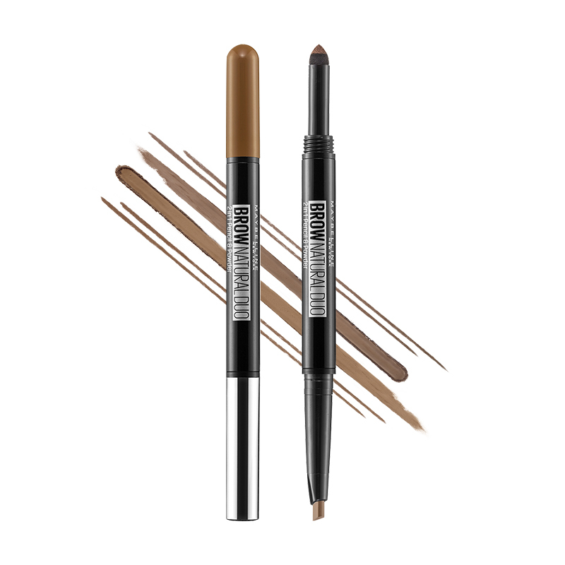 美宝莲(Maybelline)双头三角眉笔-浅棕色 0.5+0.11g