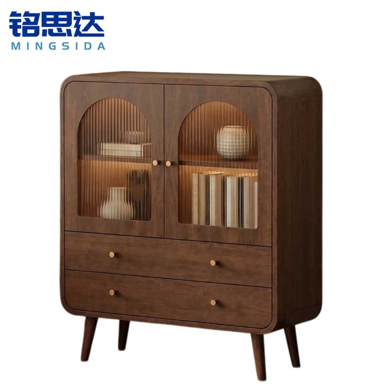 铭思达矮柜双门双抽台高清大图