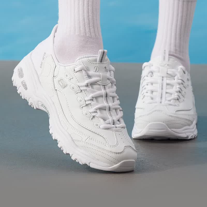 斯凯奇（Skechers）女鞋新款运动鞋潮流时尚熊猫鞋缓震舒适耐磨休闲鞋150537-NTMT高清大图