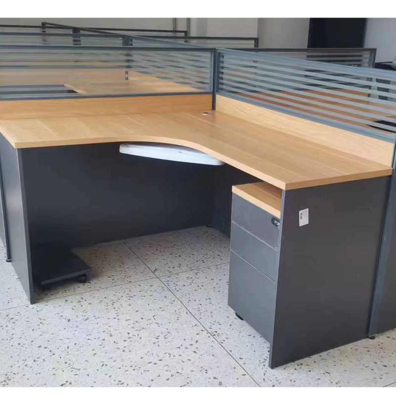 办公桌三圣E31 1400*1200*750mm单人位高清大图