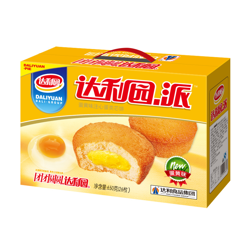 达利园 糕点 面包 零食 蛋黄注心派650g(注心派)高清大图