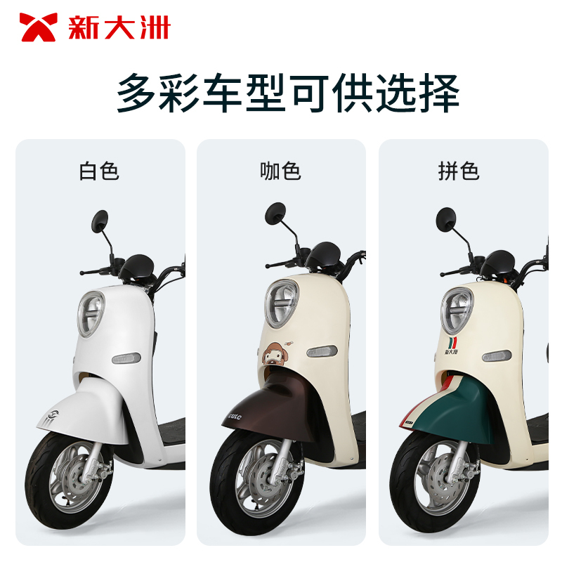派乐/Palla电动车 GS1成人代步60V20Ah高颜值电动轻便摩托车 咖色
