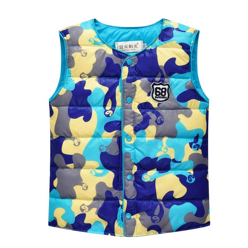 迪鲁奥(DILUAO)秋冬季儿童马甲加厚羽绒棉小中大男女童坎肩马夹宝宝保暖外套图片