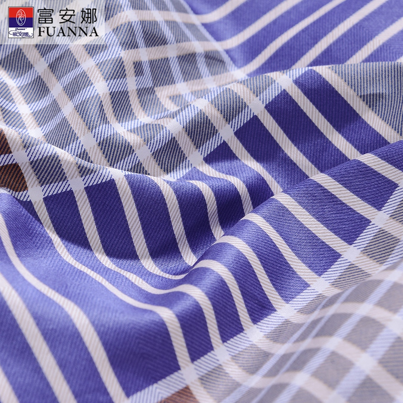 富安娜(FUANNA)家纺 纯棉四件套80s匹马棉床品套件床上用品床单被套绗缝 梅帝奇