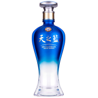 洋河天之蓝52度500mL 蓝色经典 洋河官方旗舰店 绵柔型白酒