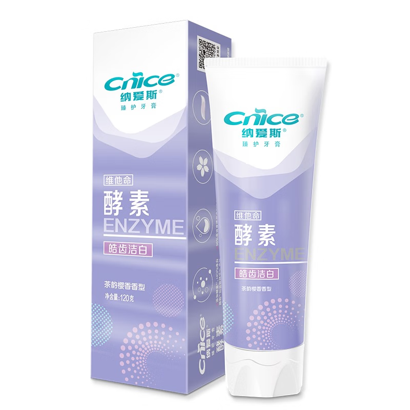 纳爱斯 臻护酵素 牙膏 (茶韵樱香) 120g