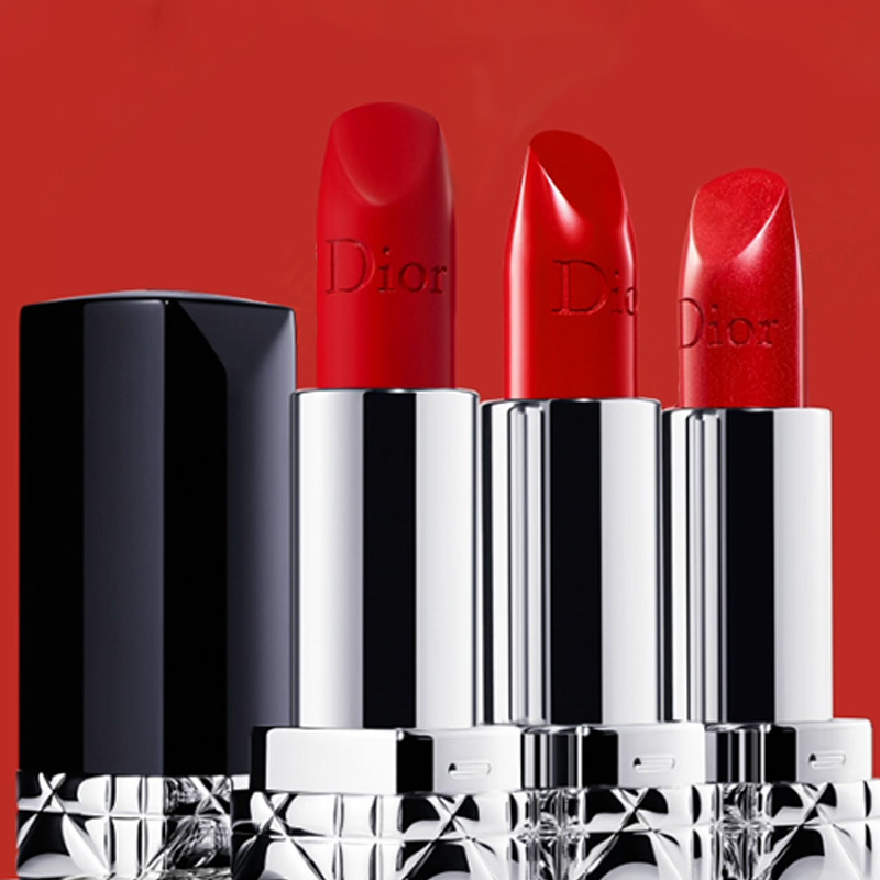 [国内专柜版]迪奥(Dior)全新烈艳蓝金唇膏3.5g 口红 080# 缎光珊瑚红