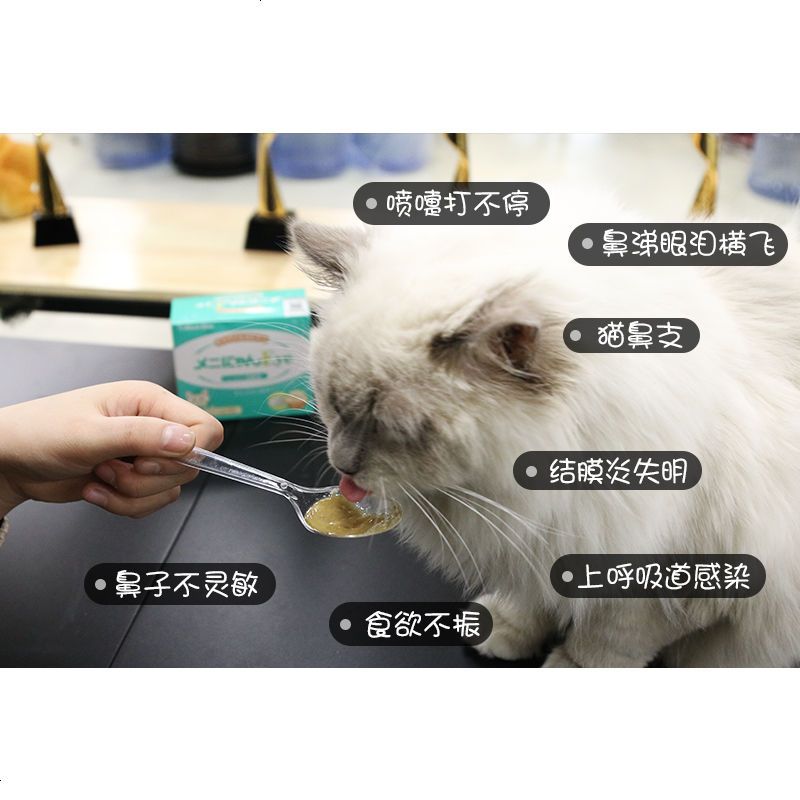美尼喵Meni-one高纯度L-赖氨酸猫胺粉鼻支防感冒流眼泪 5支