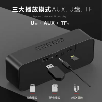手机无线蓝牙音响低音炮蓝牙音箱大音量语音播报器电脑小音响 蓝色