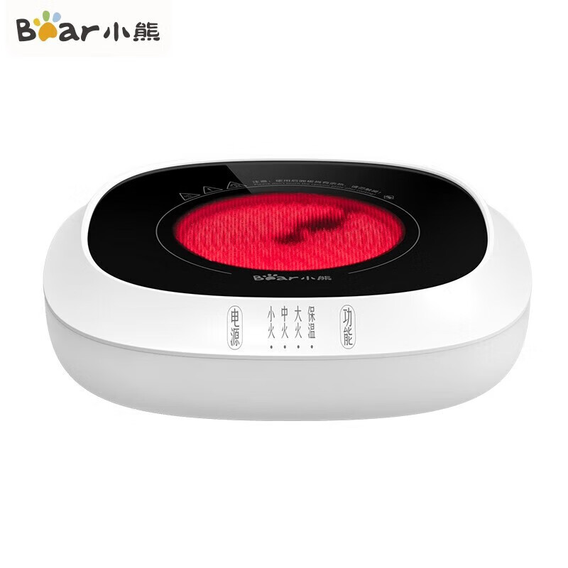 小熊(bear) 电陶炉 迷你煮茶器养生壶黑茶煮茶炉一炉多用不挑器具 【不配壶具】ZCQ-P12H5 白/台