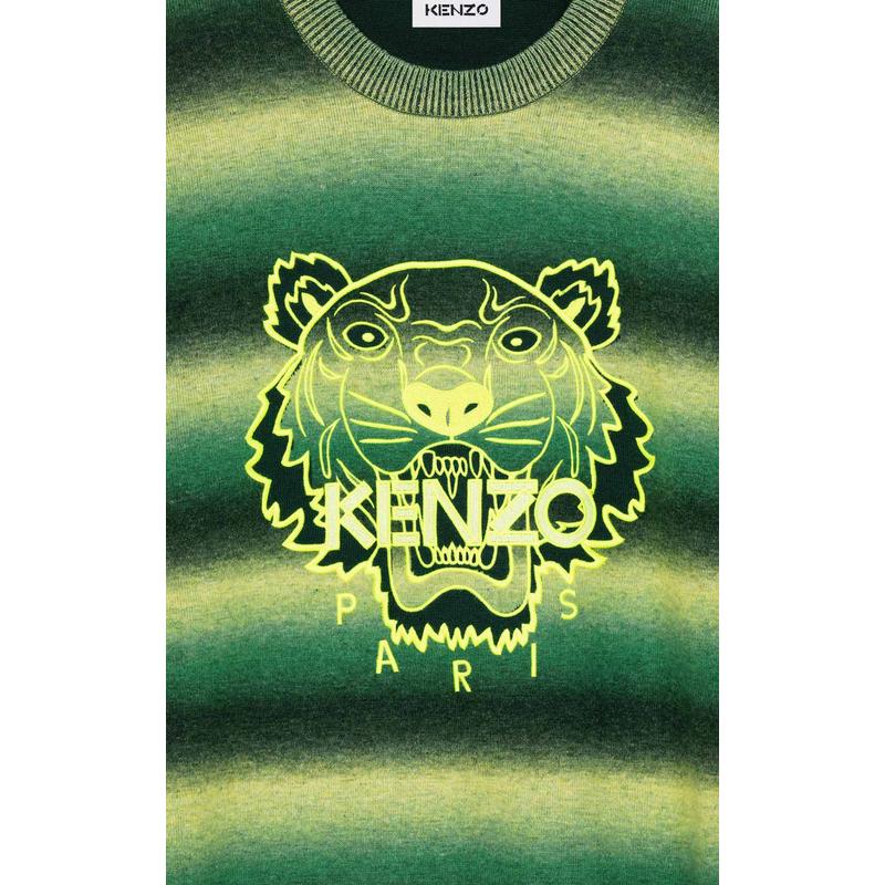 高田贤三(Kenzo)羊毛针织套衫男圆领长袖多色徽标设计运动休闲百高清大图