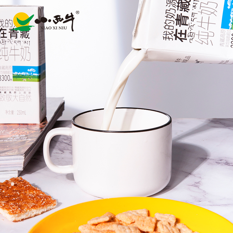 小西牛利乐砖纯牛奶250ml*20盒 青藏高原牧场奶源 营养纯牛奶高清大图