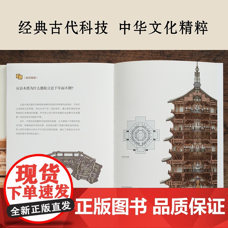 全新正版 榫卯的魅力:讲述中国古代建筑背后非凡的故事 张瑶 化学工业出版社 中式家具款式结构构造书籍 中国科学技术馆出品高清大图