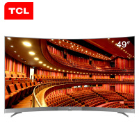 TCL 49A950C 49英寸 4K曲面HDR 人工智能 32核超高清安卓智能LED电视（枪色）