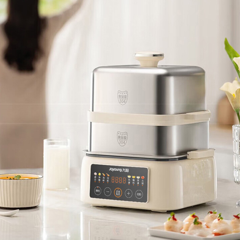 九阳电蒸锅11L三层蒸锅蒸煮一体多功能炖汤DZ100HG-GZ985高清大图