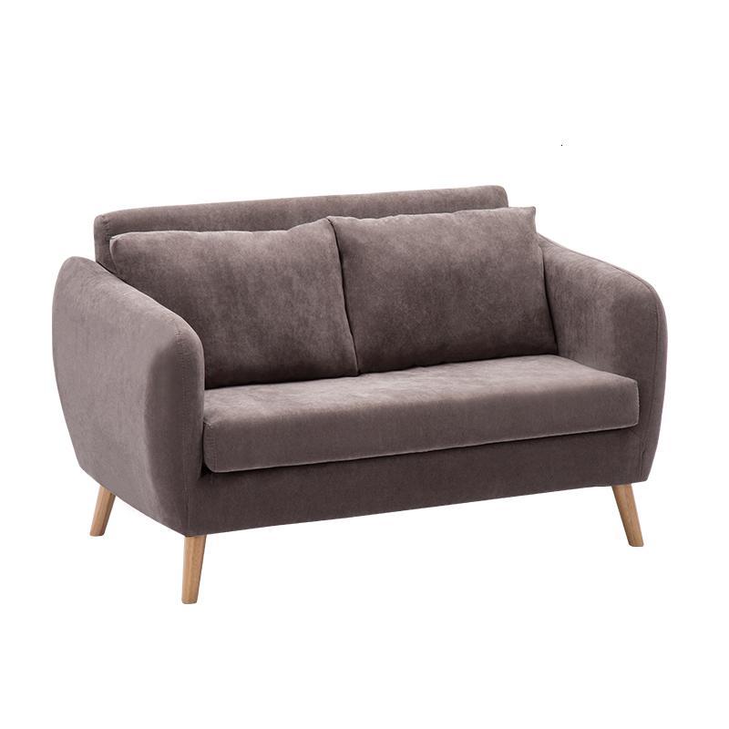 北欧简约小户型单人双人三人沙发店铺公寓租房卧室沙发椅布艺拆洗