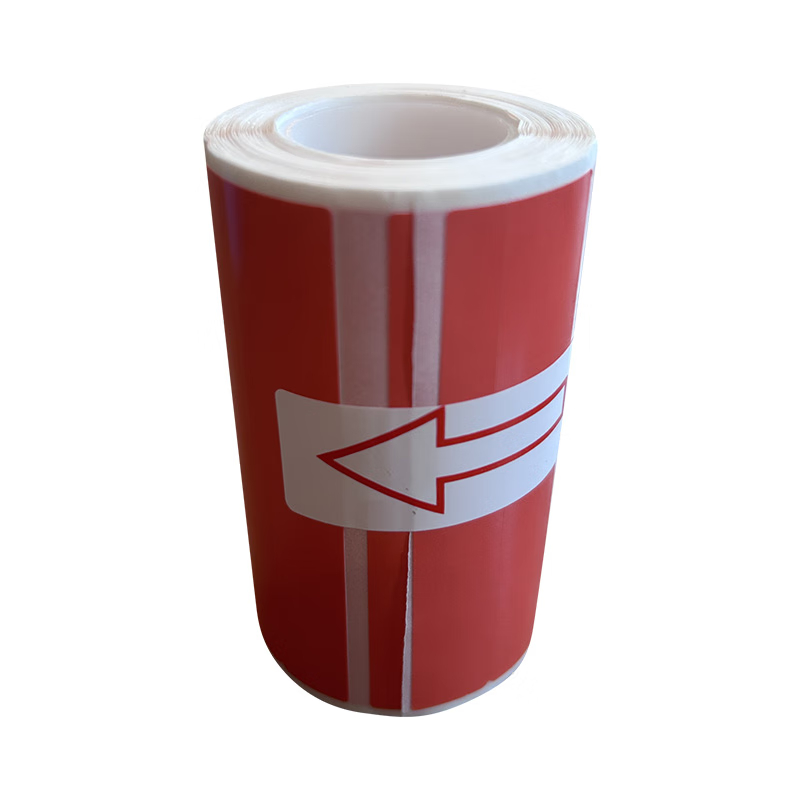 海格利 HGL-15 标签标 PVC 30*45+45mm 200张/卷(计价单位:卷) 红色高清大图