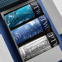 七匹狼 | [兰精冰爽]3条装内衣春夏男式短裤无痕冰丝男士平角内裤男款