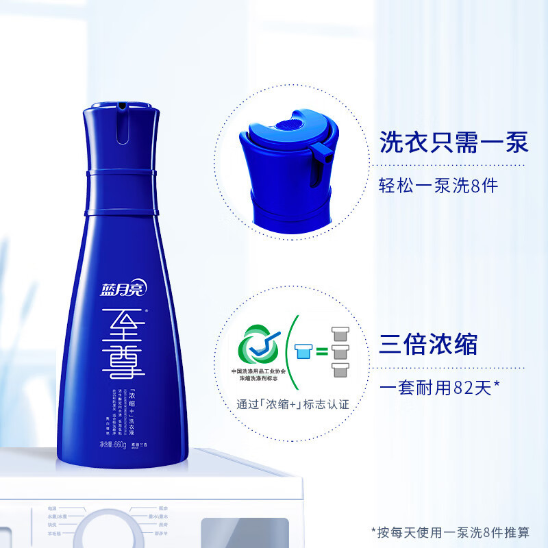 蓝月亮 至尊浓缩洗衣液4件套:660g瓶+600g×2+500g 素雅兰香 快洗洗衣液(NM)高清大图