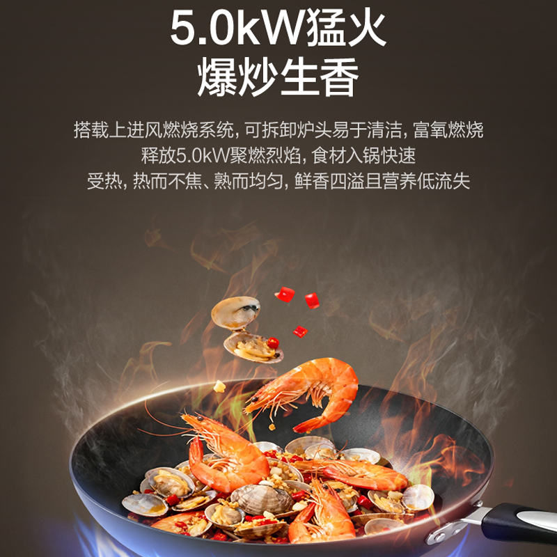 万和Vanward集成灶JJZT-X2 4.9KW一级能效触控消毒柜展翼拢烟上进风双眼高效节能高清大图