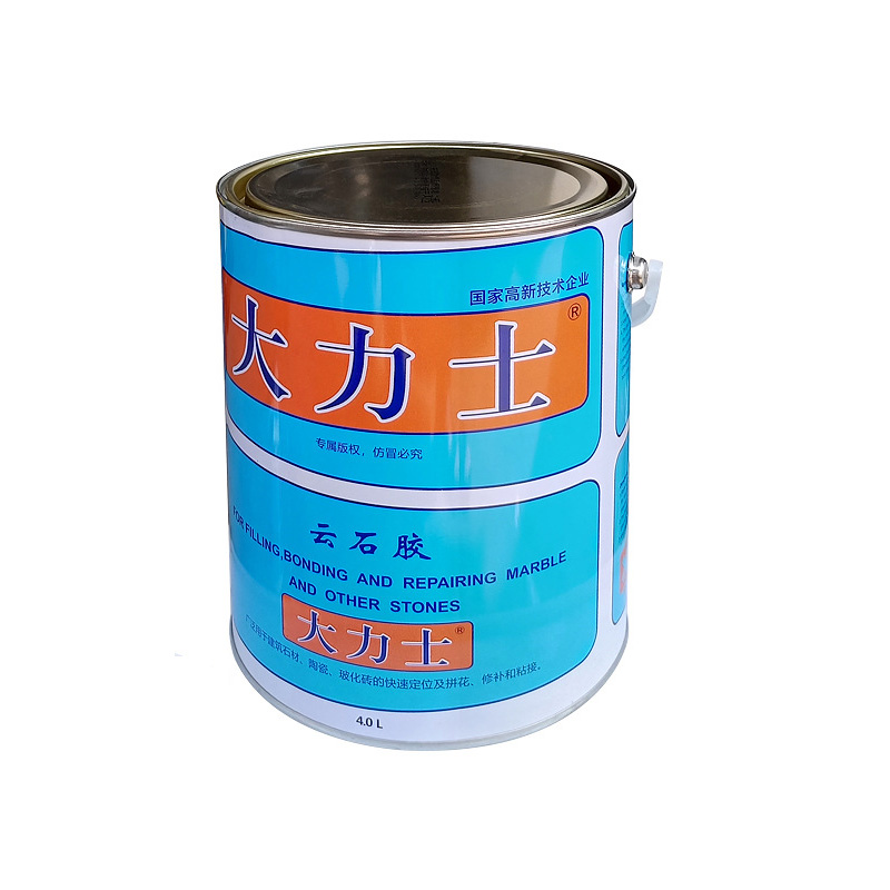 大力士云石胶大理石胶瓷砖胶修补石材速干干挂胶AB胶 4.0L/桶 分白色/米黄/透明(请联系客服)高清大图
