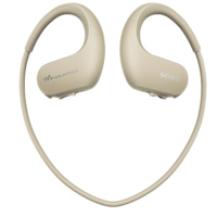 索尼(SONY)NW-WS413防水游泳跑步运动mp3音乐播放器一体耳机 4G 乳白色