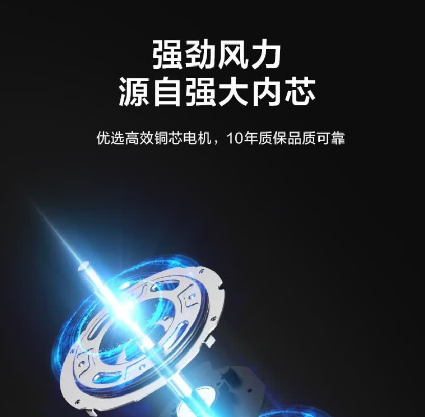 美的(Midea)电风扇落地扇 七叶大风量 循环轻音节能智能循环风扇 风扇 简便安装 SAE35CA1高清大图