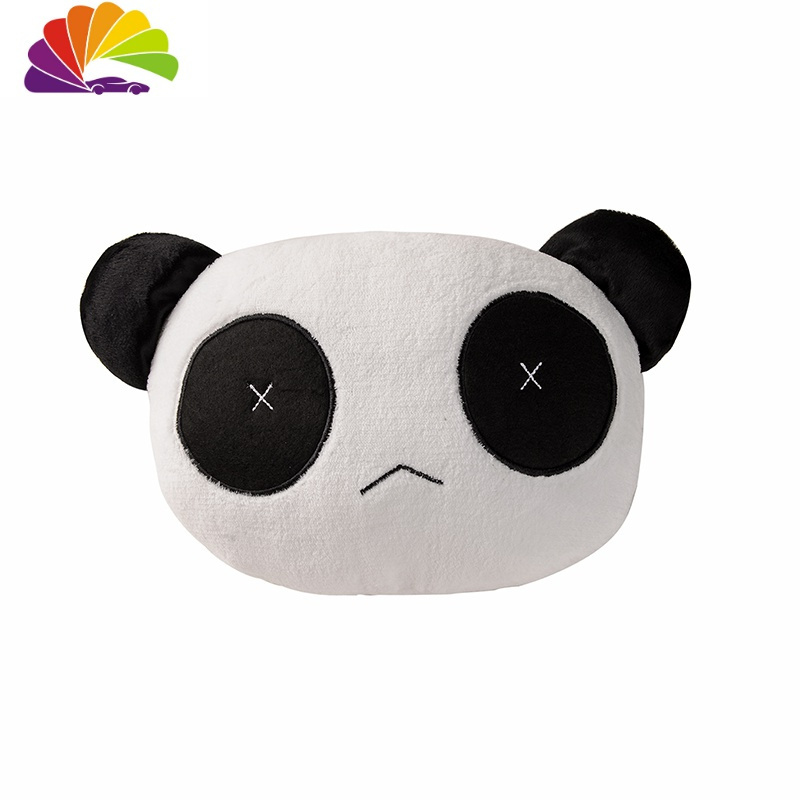 舒适主义汽车头枕护颈枕车用可爱靠枕车载熊猫抱枕个性一对车内装饰
